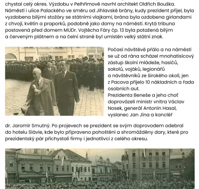Bylo nebylo...Prezident Beneš v Pelhřimově