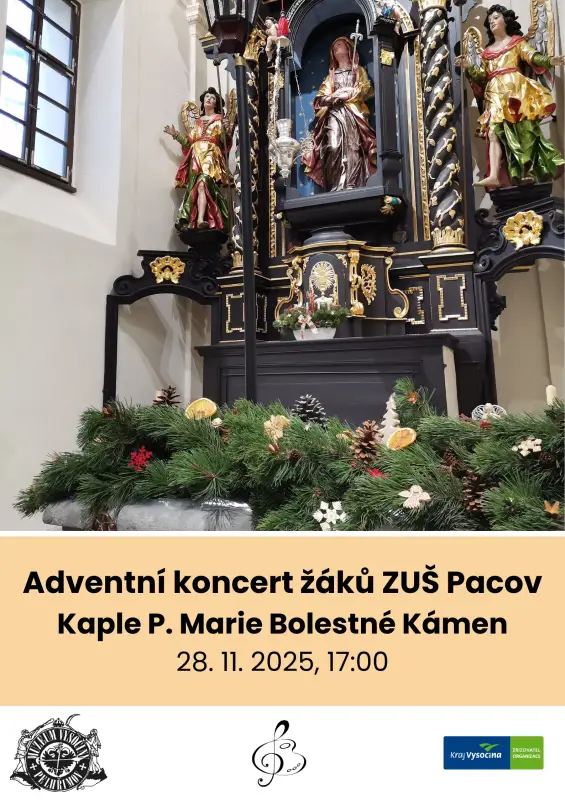 Adventní koncert žáků ZUŠ Pacov