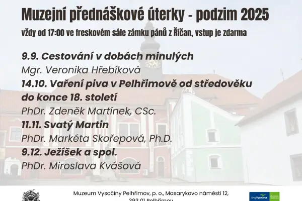 Muzejní úterky - podzim 2025