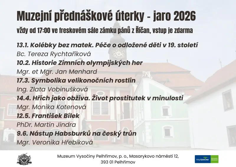 Muzejní úterky - jaro 2026